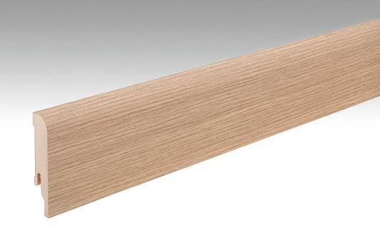 MEISTER | Fußleiste Profil 5 PK | Laminatfolien-ummantelte Profile | Feldeiche hell | 06843