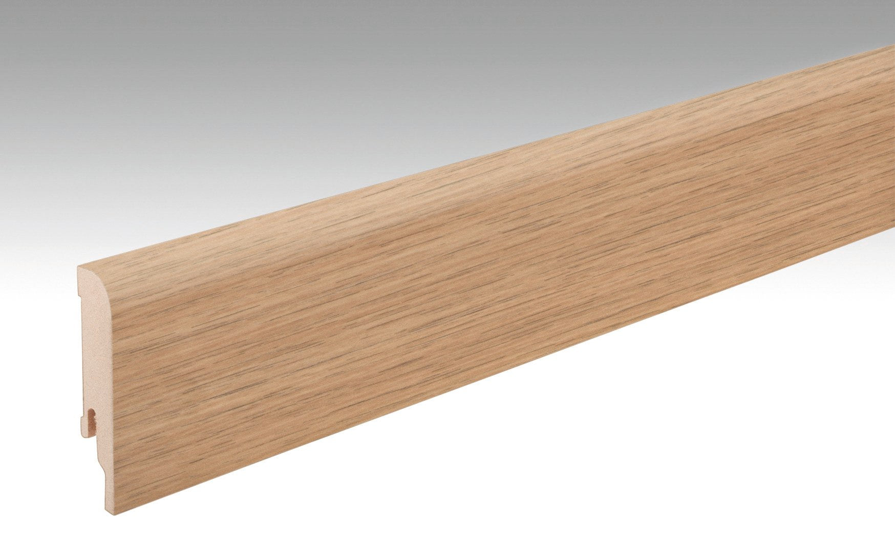 MEISTER | Fußleiste Profil 5 PK | Laminatfolien-ummantelte Profile | Schlosseiche natur | 06836