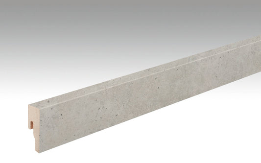 MEISTER | Fußleiste Profil 8 PK | Laminatfolien-ummantelte Profile | Beton | 07321