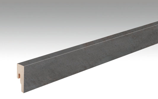 MEISTER | Fußleiste Profil 8 PK | Laminatfolien-ummantelte Profile | Copper Iron | 06857