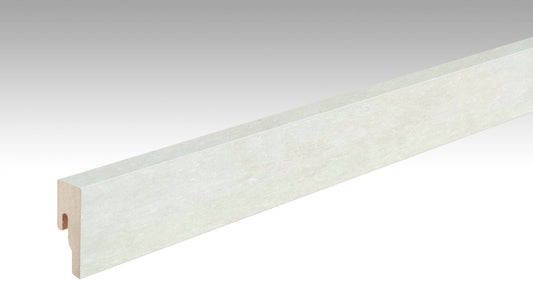 MEISTER | Fußleiste Profil 8 PK | Laminatfolien-ummantelte Profile | White Stone | 07440