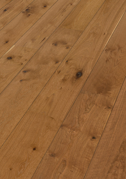 MEISTER | HD 400 | Lindura-Holzboden | Eiche authentic kastanienbraun | 08911 | gebürstet | naturgeölt