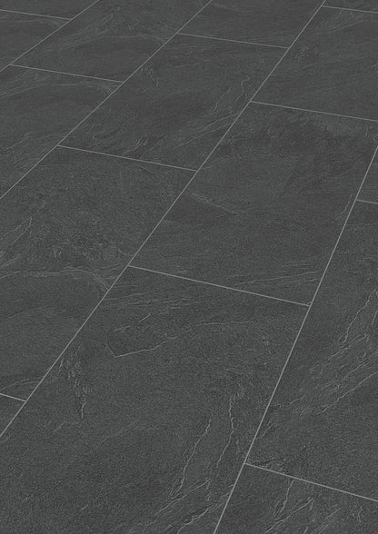 MEISTER | LB 150 | MeisterDesign. laminate | Laminatboden | Schiefer anthrazit | 06137 | Steinporen-Struktur