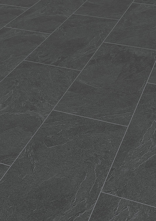 MEISTER | LB 150 | MeisterDesign. laminate | Laminatboden | Schiefer anthrazit | 06137 | Steinporen-Struktur