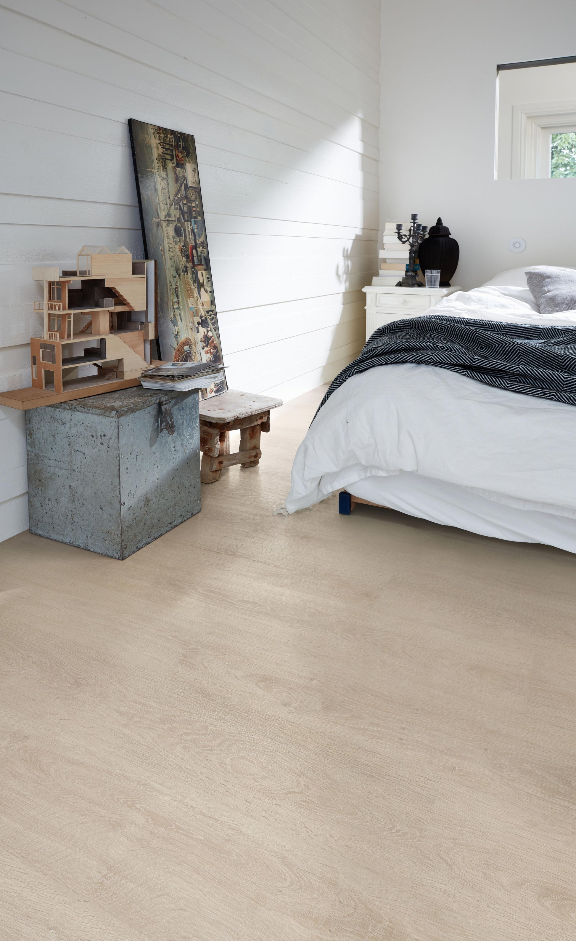 MEISTER | LC 150 | MeisterDesign. laminate | Laminatboden | Eiche weiß gelaugt | 06181 | Porenstruktur