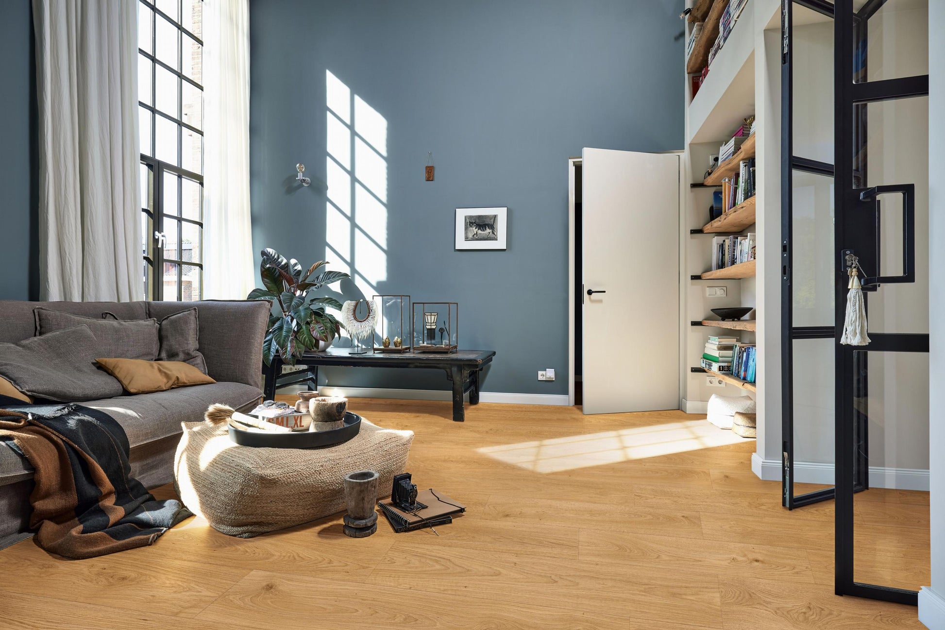 MEISTER | LD 250 | MeisterDesign. laminate | Laminatboden | Ufereiche honig | 07127 | Porensynchron-Struktur
