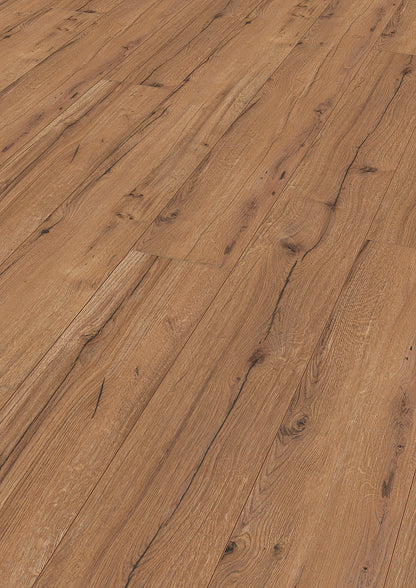 MEISTER | LL 150 | MeisterDesign. laminate | Laminatboden | Eiche rustikal cognac | 06256 | Rohholz-Poren-Struktur
