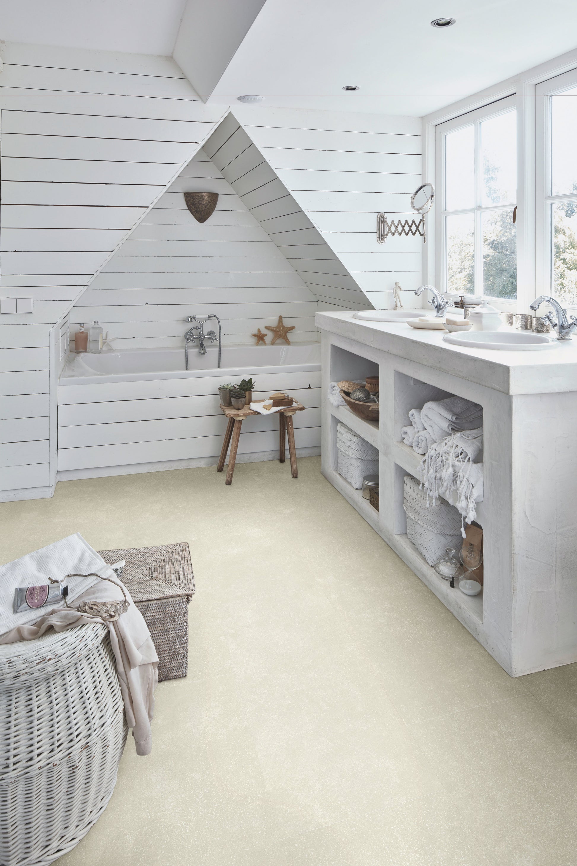 MEISTER | RB 400 S | MeisterDesign. rigid | Designboden | White Stone | 07440 | Steinporen-Struktur