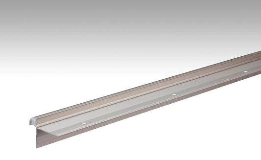 MEISTER | Treppenkantenprofil Typ 11 (10 bis 11 mm) | Aluminiumprofile | Edelstahl-Oberfläche | 00340
