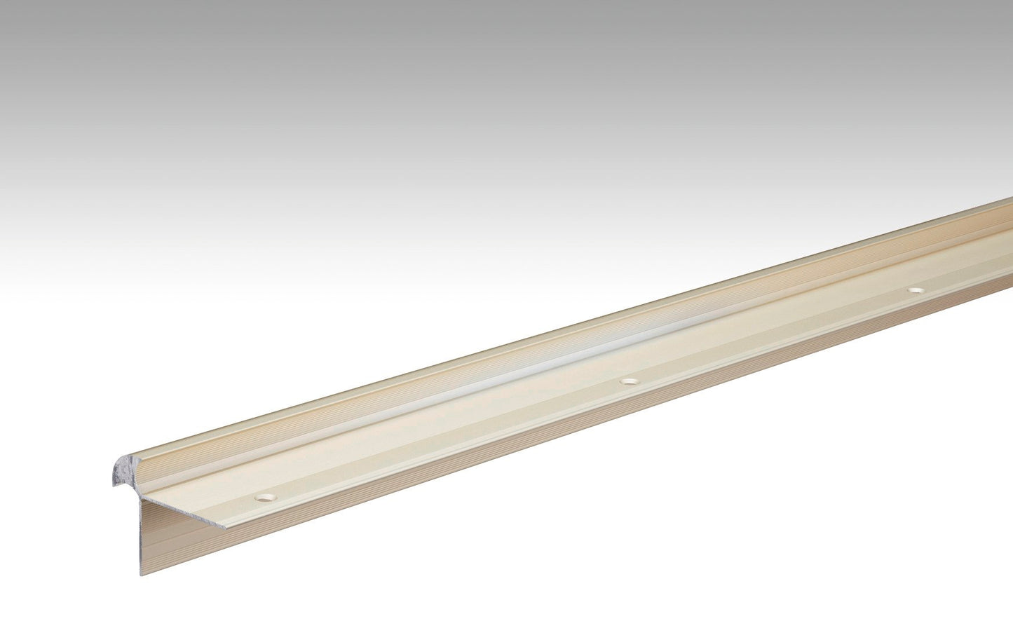 MEISTER | Treppenkantenprofil Typ 11 (10 bis 11 mm) | Aluminiumprofile | Sand eloxiert | 00230