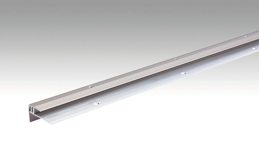 MEISTER | Treppenkantenprofil Typ 203 (7 bis 16 mm) | Aluminiumprofile | Edelstahl-Oberfläche | 00340