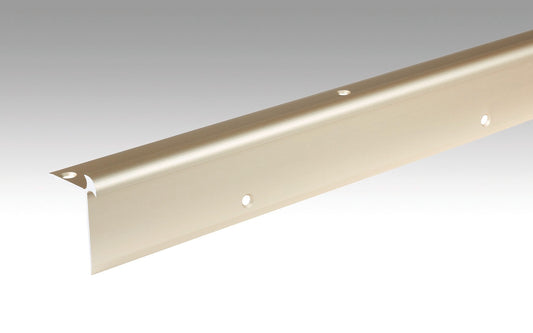 MEISTER | Treppenkantenprofil Typ 5 (5 bis 6 mm) | Aluminiumprofile | Sand eloxiert | 00230