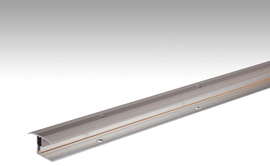 MEISTER | Übergangsprofil Flexo Typ 302 (7 bis 17 mm) | Aluminiumprofile | Edelstahl-Oberfläche | 00340