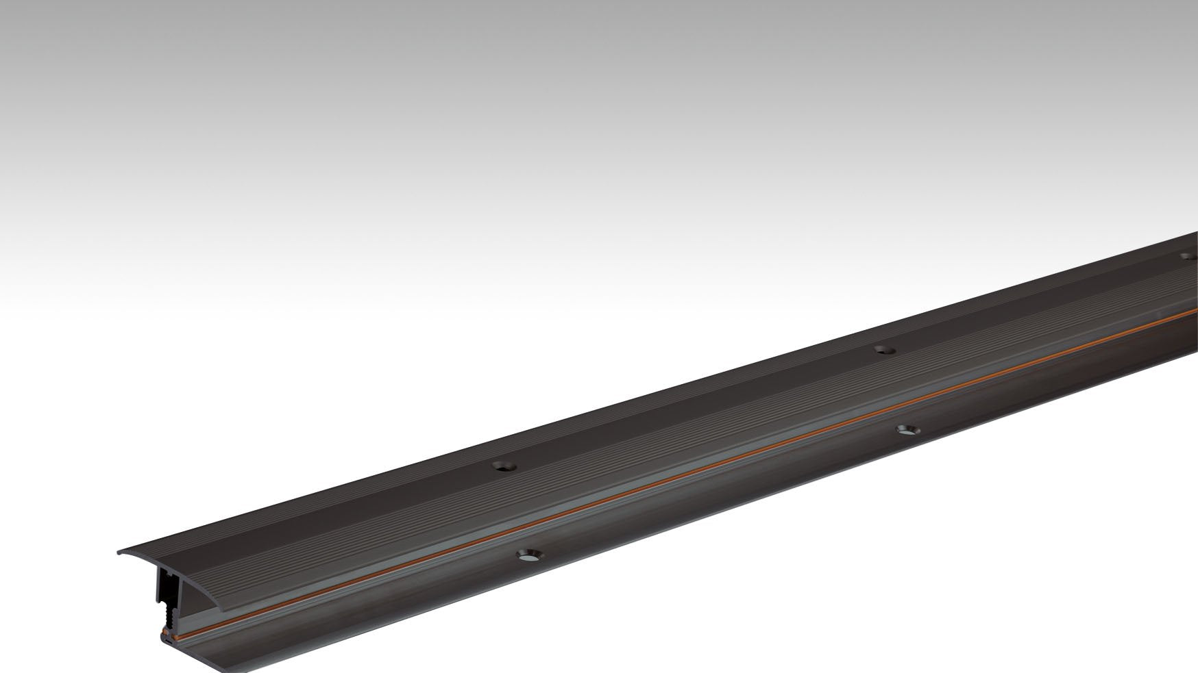 MEISTER | Übergangsprofil Flexo Typ 302 (7 bis 17 mm) | Aluminiumprofile | Schwarz eloxiert | 02510