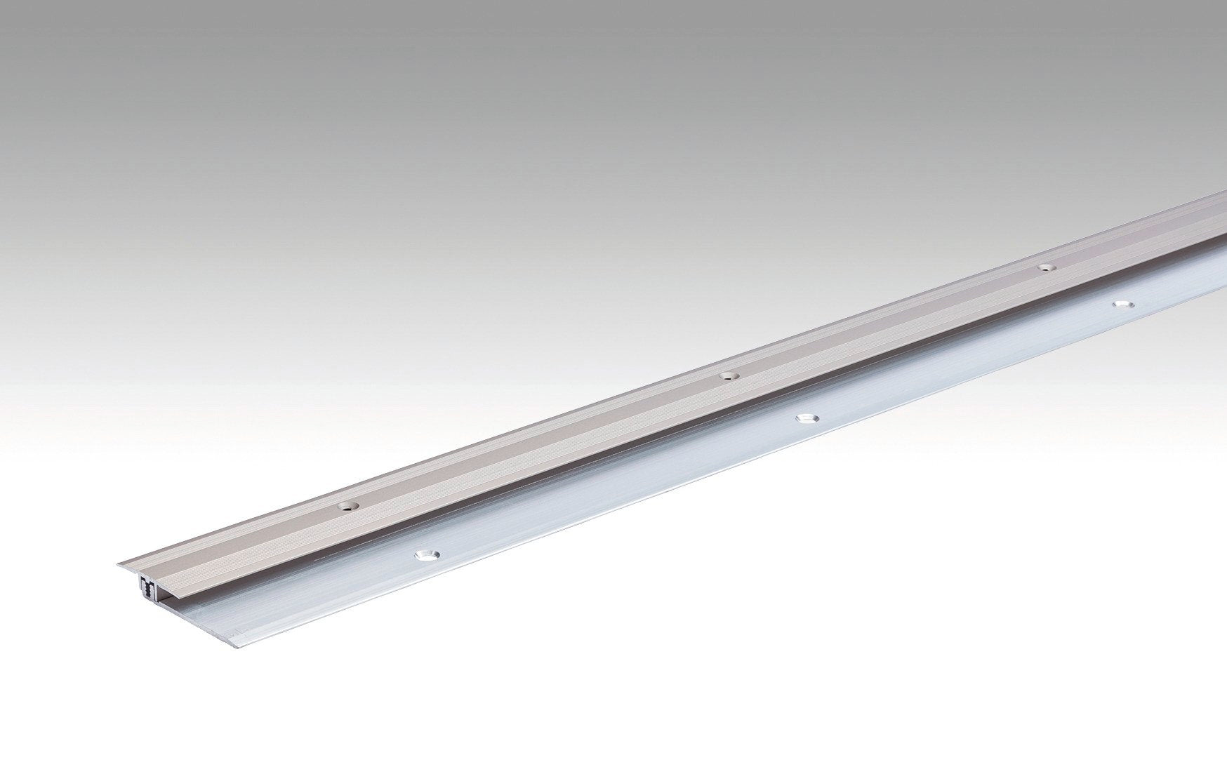 MEISTER | Übergangsprofil Typ 102 (2,5 bis 7 mm) | Aluminiumprofile | Edelstahl-Oberfläche | 00340