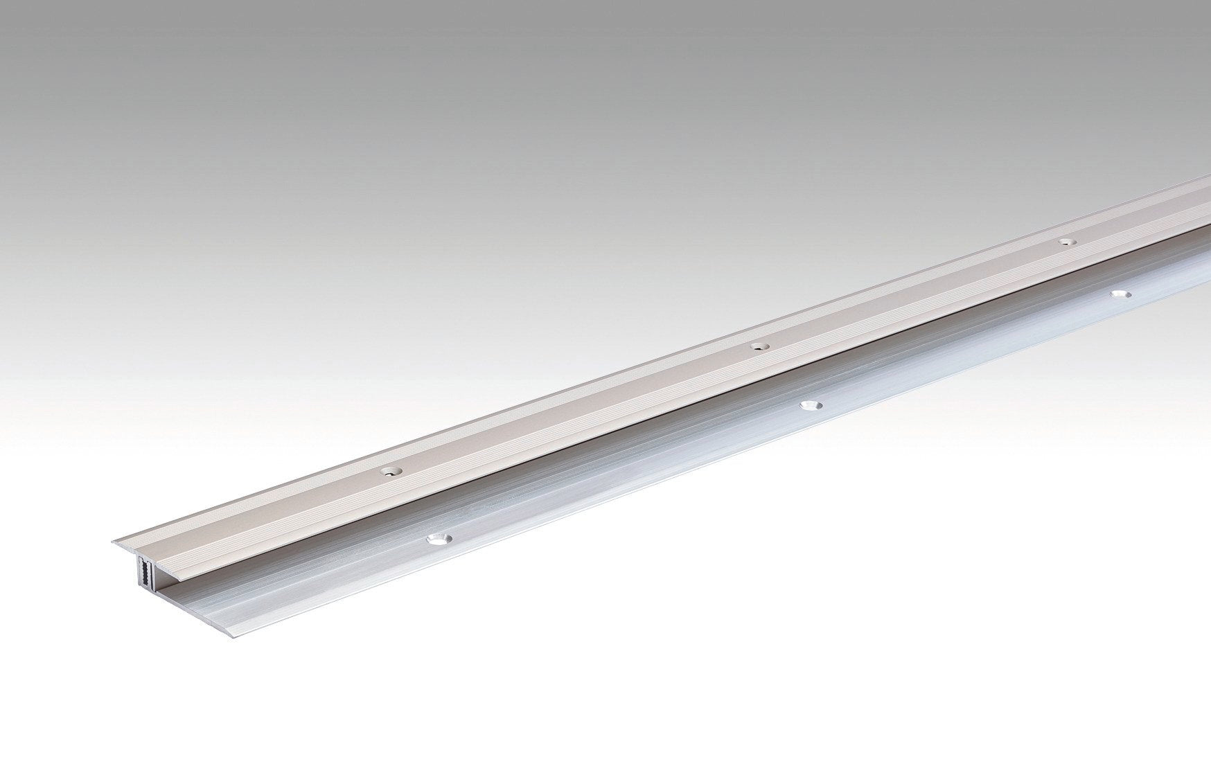 MEISTER | Übergangsprofil Typ 202 (6,5 bis 16 mm) | Aluminiumprofile | Edelstahl-Oberfläche | 00340