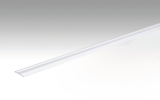 MEISTER | Übergangsprofil Typ 335 SK (selbstklebend) | Aluminiumprofile mit spezialbeschichteter Laminatfolie ummantelt oder Aluminium eloxiert | Silber eloxiert | 00220
