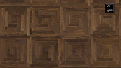 parkettmanufaktur by HARO 18 mm Tafel Loop 4V Amerikanischer Nussbaum oleovera Nut & Feder