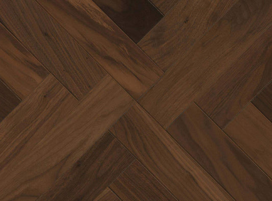 parkettmanufaktur by HARO 18 mm Tafel St. Andrew 4V Amerikanischer Nussbaum oleovera Nut & Feder