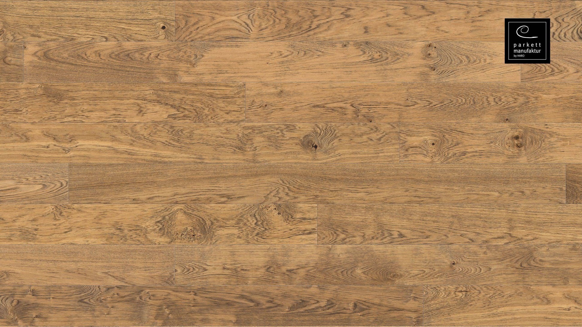 parkettmanufaktur by HARO 4000 Landhausdiele 4V Eiche Barrique Selectiv strukturiert oleovera Top Connect