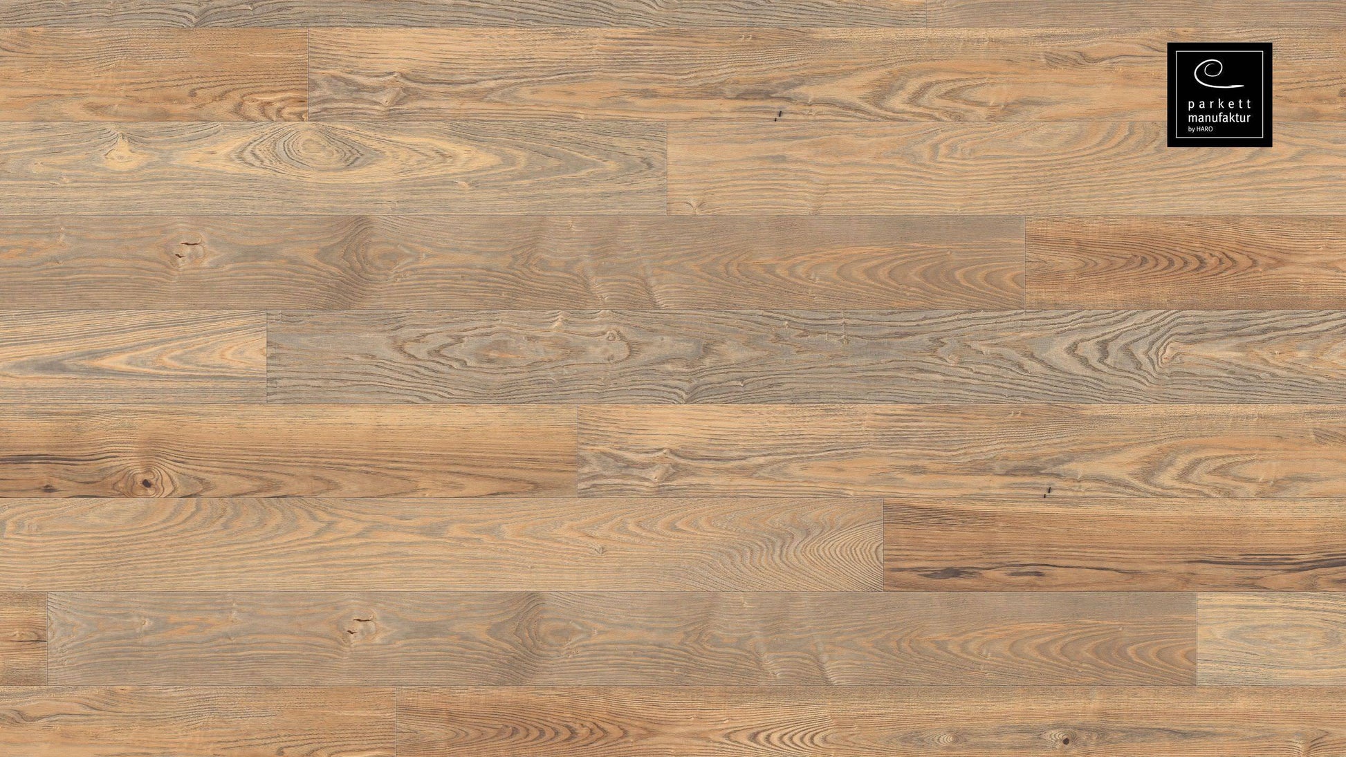 parkettmanufaktur by HARO 4000 Landhausdiele 4V Esche Barrique Selectiv strukturiert oleovera Top Connect