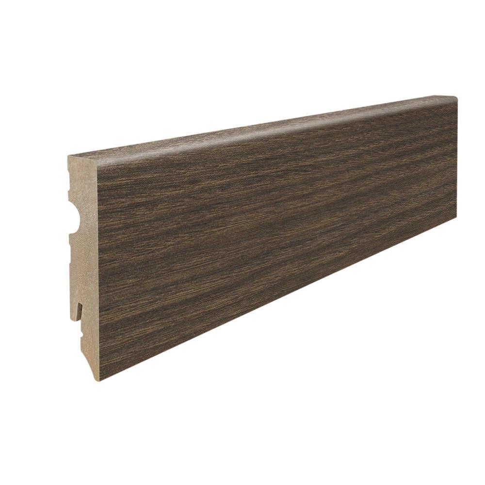 Stecksockelleiste 15x80mm Kubus 2,2m MDF-foliert Akazie Vario*