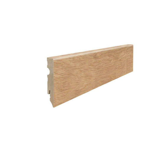 Stecksockelleiste 15x80mm Kubus 2,2m MDF-foliert Eiche italica creme*