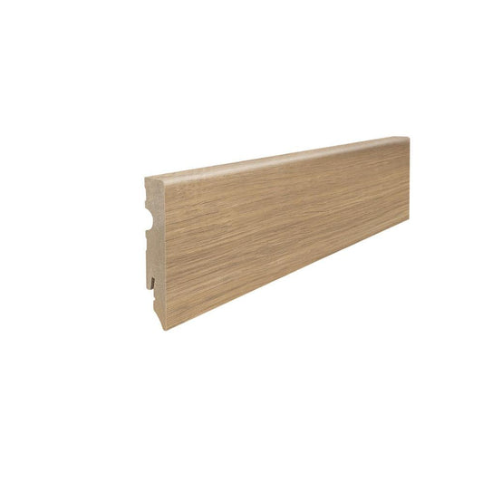 Stecksockelleiste 15x80mm Kubus 2,2m MDF-foliert Eiche Sicilia puro*