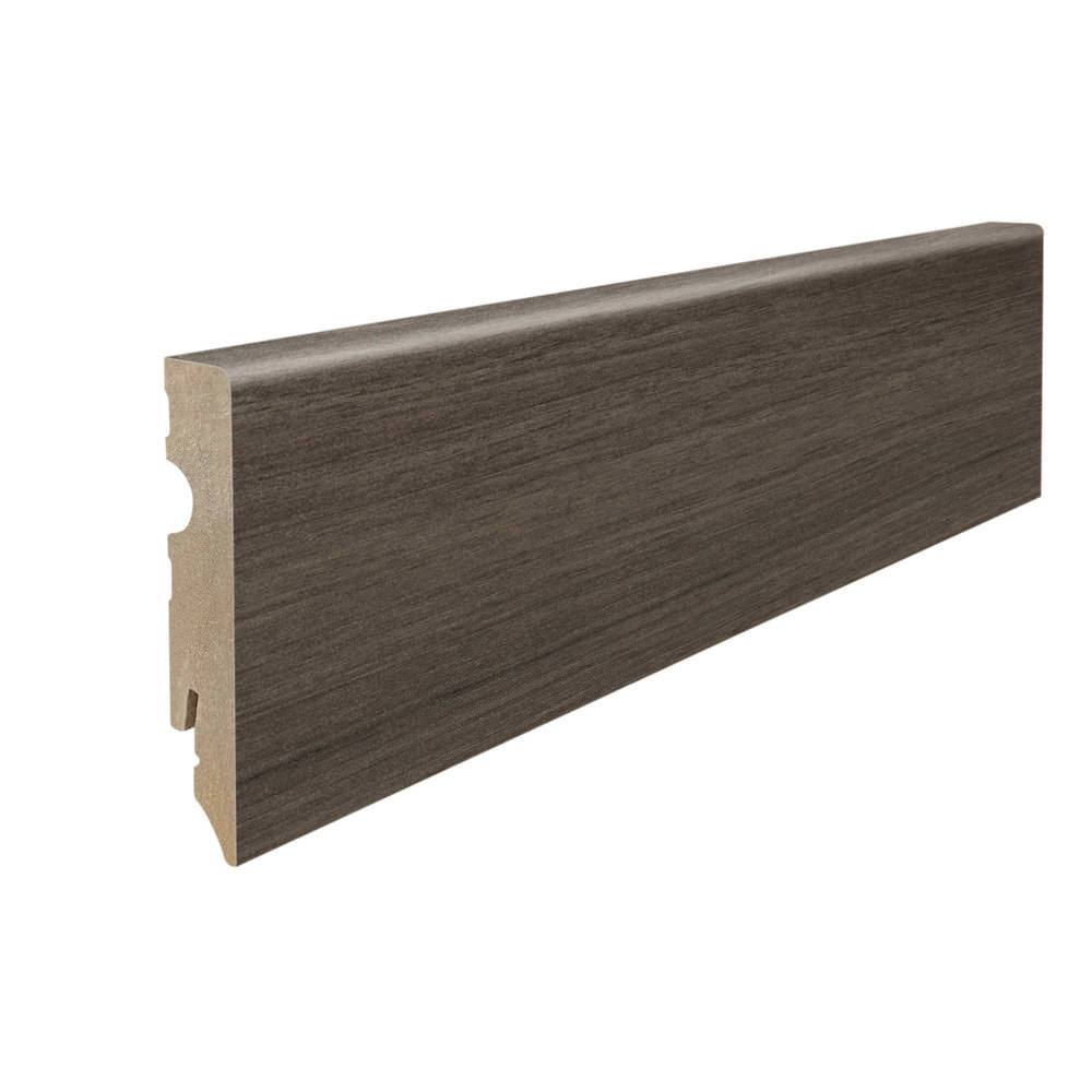 Stecksockelleiste 15x80mm Kubus 2,2m MDF-foliert Nussbaum Cesano*