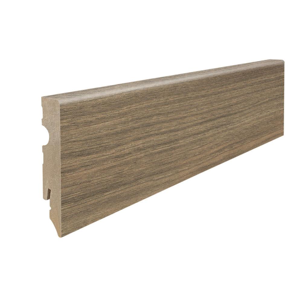 Stecksockelleiste 15x80mm Kubus 2,2m MDF-foliert Ulme Vario*
