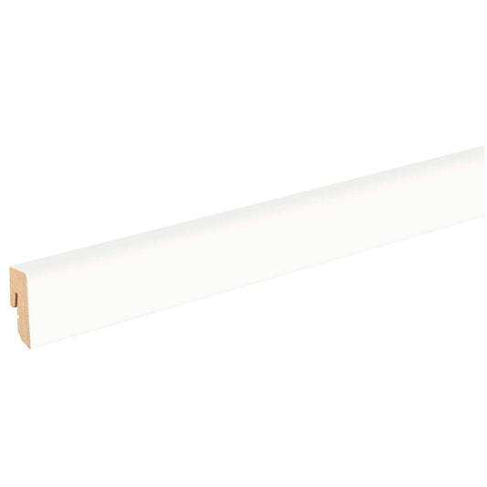 Stecksockelleiste 16x40mm Kubus 2,2m foliert weiß