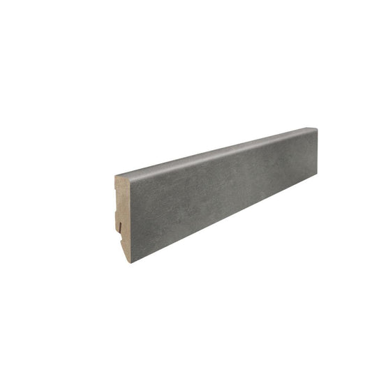 Stecksockelleiste 16x58mm 2,2m MDF-foliert Beton grau*
