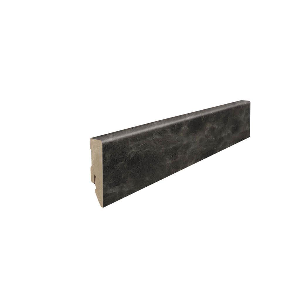 Stecksockelleiste 16x58mm 2,2m MDF-foliert Marmor anthrazit*