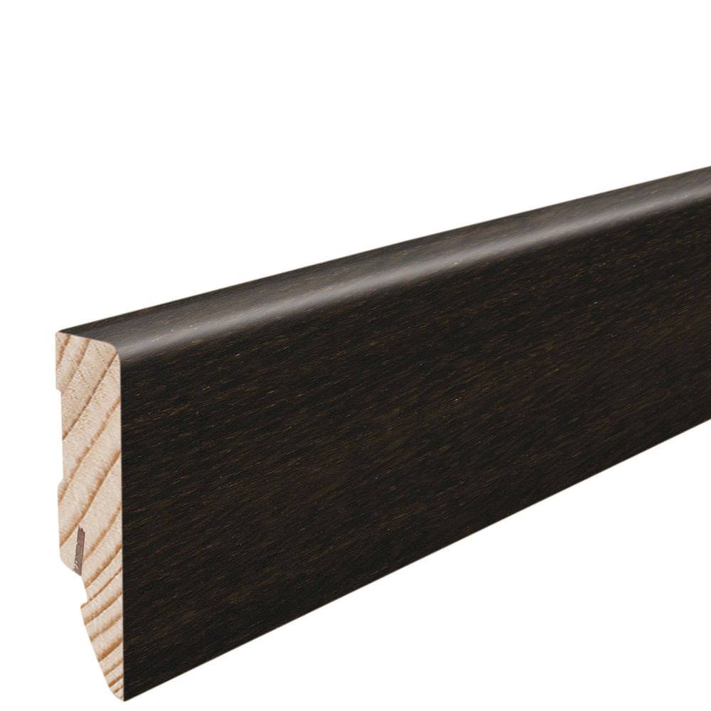 Stecksockelleiste 16x58mm Kubus 2,2m furniert geölt Räuchereiche