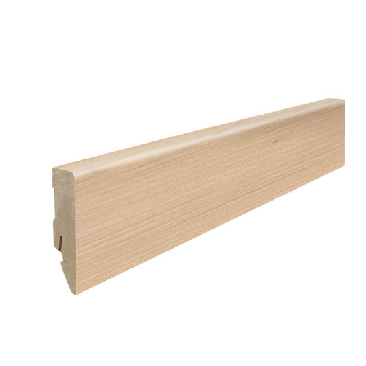 Stecksockelleiste 16x58mm Kubus 2,2m MDF-foliert