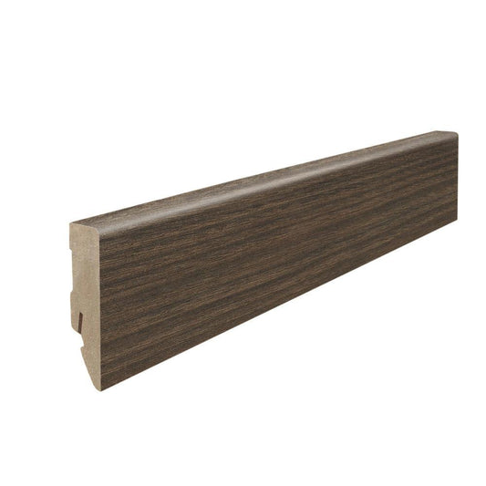 Stecksockelleiste 16x58mm Kubus 2,2m MDF-foliert Akazie Vario*