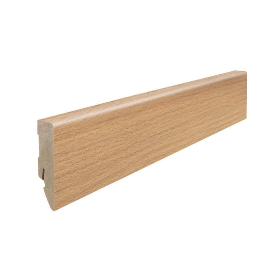 Stecksockelleiste 16x58mm Kubus 2,2m MDF-foliert Buche*
