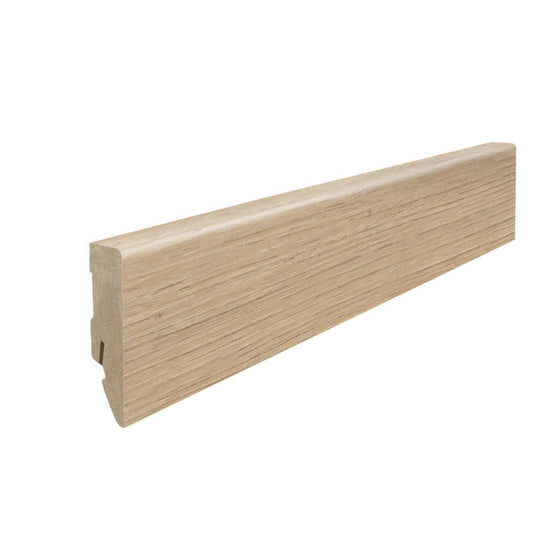 Stecksockelleiste 16x58mm Kubus 2,2m MDF-foliert Eiche Bari puro*