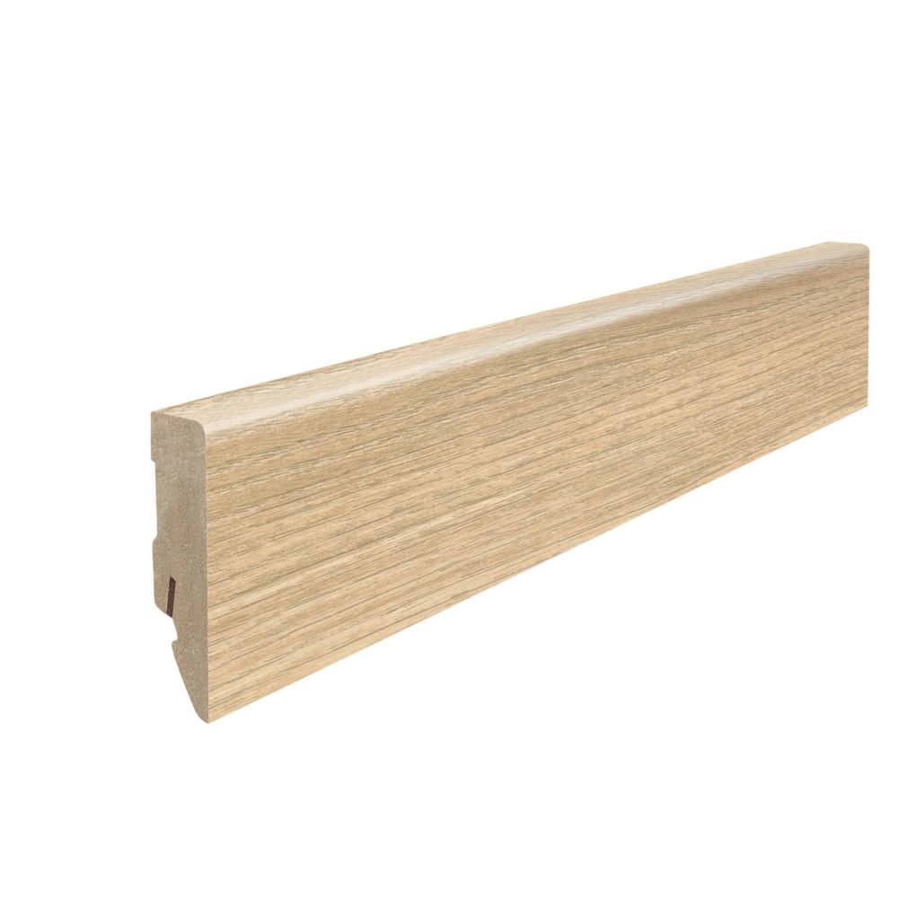 Stecksockelleiste 16x58mm Kubus 2,2m MDF-foliert Eiche Breda puro / Kastanie Varese*
