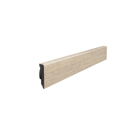 Stecksockelleiste 16x58mm Kubus 2,2m MDF-foliert Eiche Contura steingrau*
