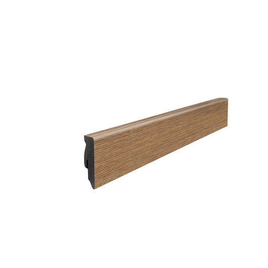 Stecksockelleiste 16x58mm Kubus 2,2m MDF-foliert Eiche italica natur*