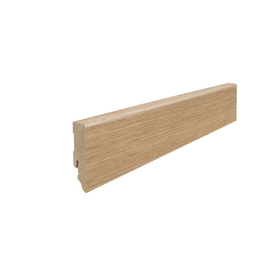 Stecksockelleiste 16x58mm Kubus 2,2m MDF-foliert Eiche Melina puro / Eleganza puro*