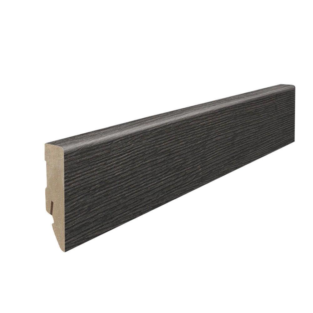 Stecksockelleiste 16x58mm Kubus 2,2m MDF-foliert Eiche Metallic natur*