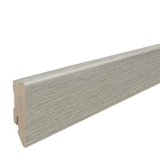 Stecksockelleiste 16x58mm Kubus 2,2m MDF-foliert Eiche Picardie grau*