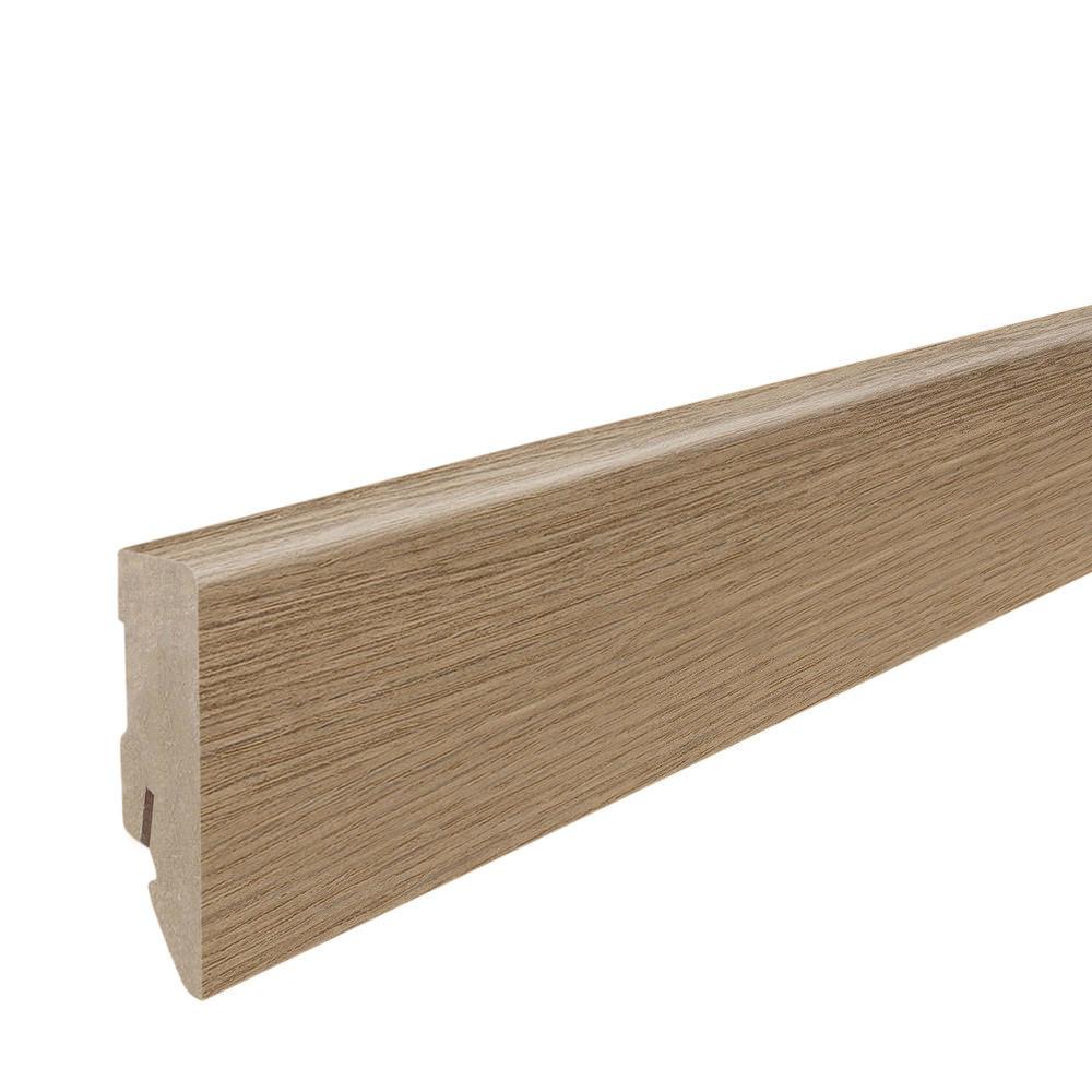Stecksockelleiste 16x58mm Kubus 2,2m MDF-foliert Eiche Picardie natur*