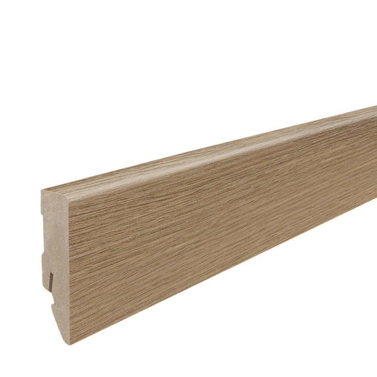 Stecksockelleiste 16x58mm Kubus 2,2m MDF-foliert Eiche Picardie natur*