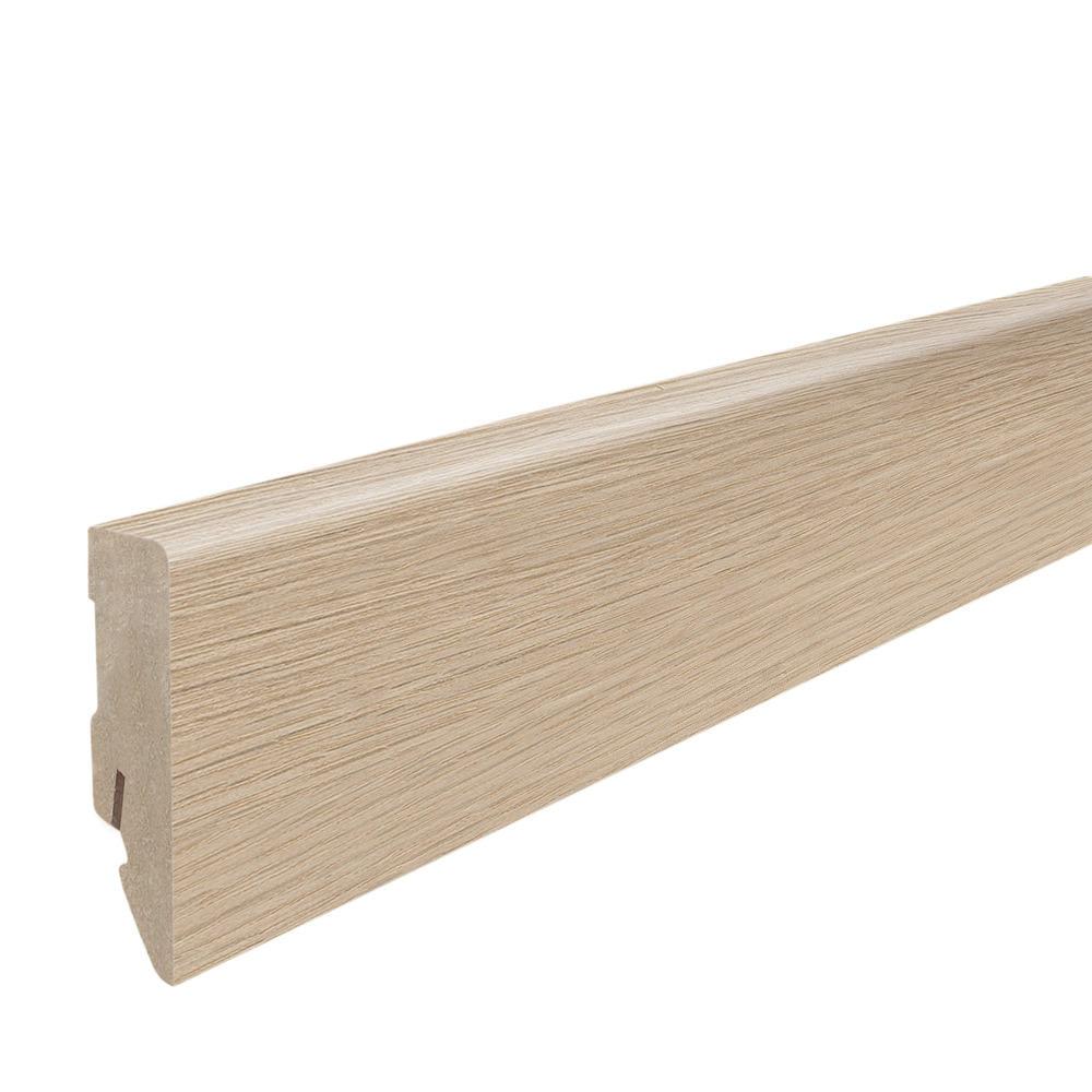 Stecksockelleiste 16x58mm Kubus 2,2m MDF-foliert Eiche Picardie Puro*