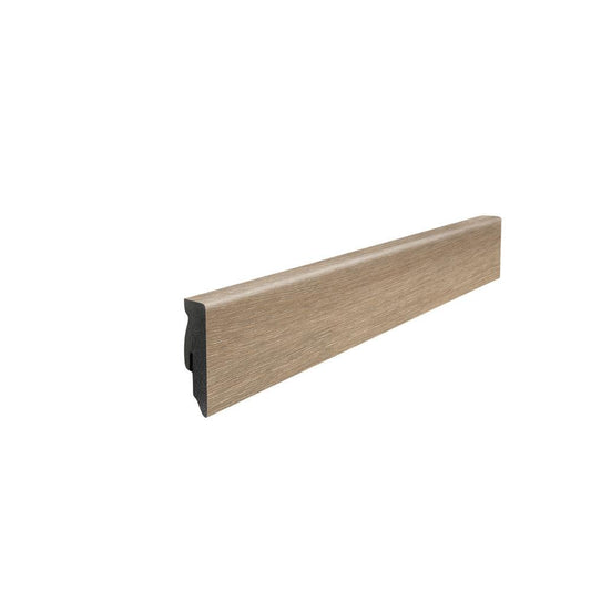 Stecksockelleiste 16x58mm Kubus 2,2m MDF-foliert Eiche Veneto crema*