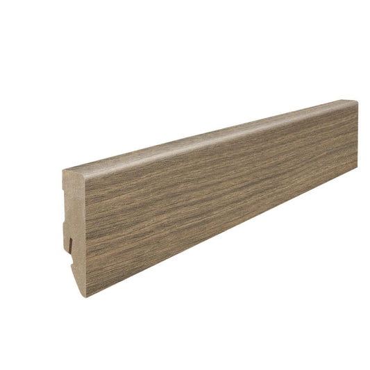 Stecksockelleiste 16x58mm Kubus 2,2m MDF-foliert Ulme Vario*