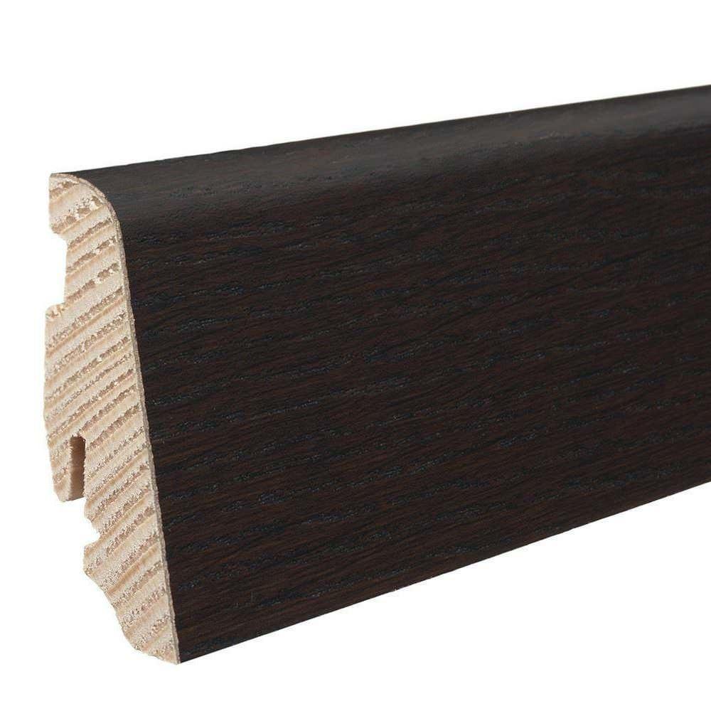 Stecksockelleiste 19x58mm 2,2m furniert geölt Achateiche